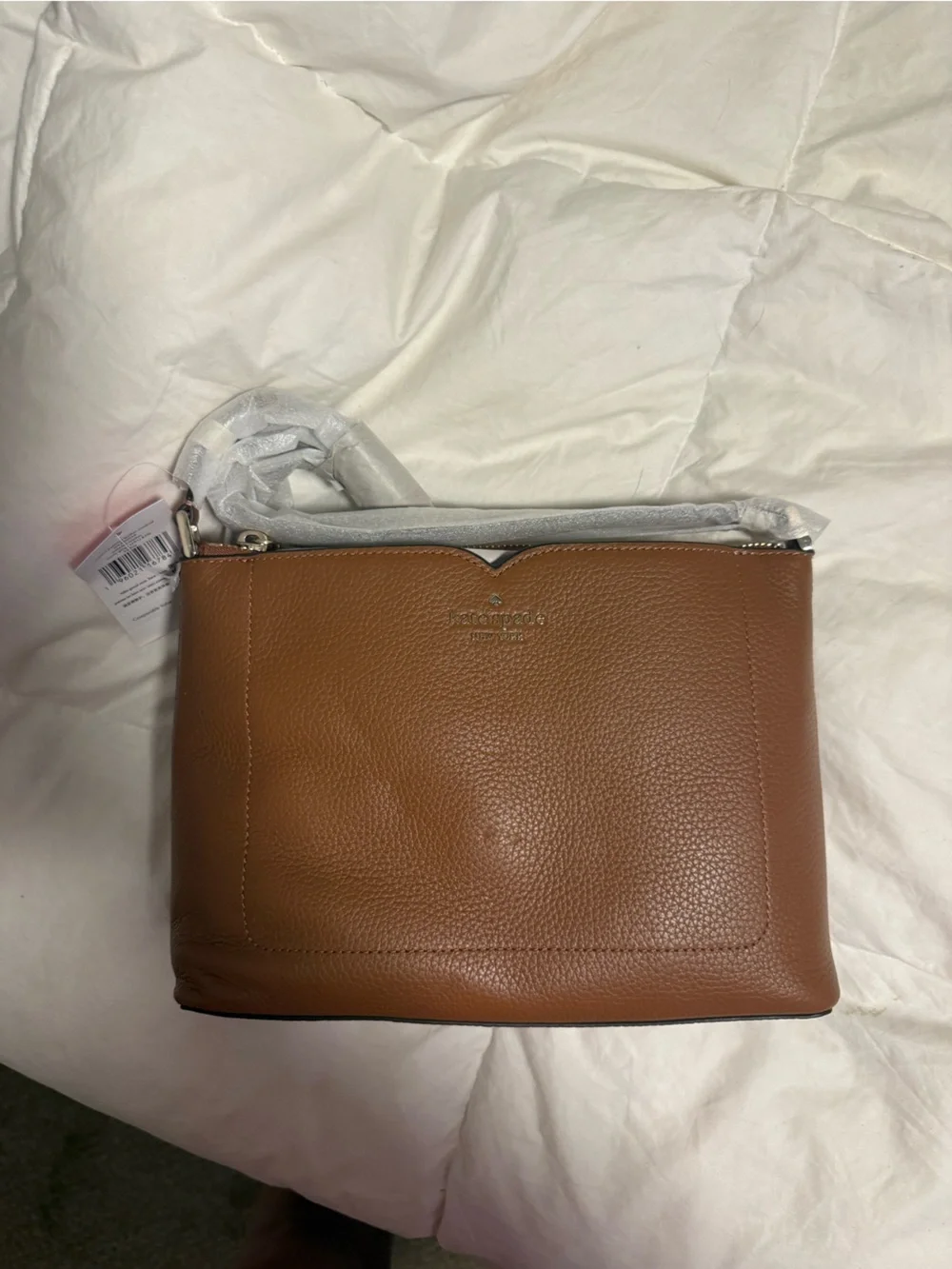 kate spade Pebbled Leather Crossbody Bag - Brown